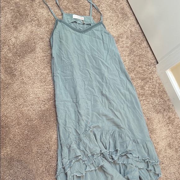 dahlya Dresses & Skirts - Sage Green Ruffled Tiered Maxi Dress